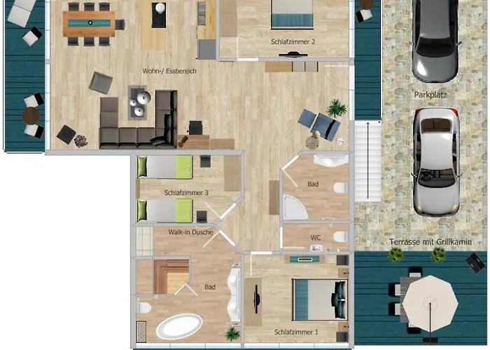Apartment Haus Meeresleuchten Mit Sauna- Und Erlebnisbadnutzung